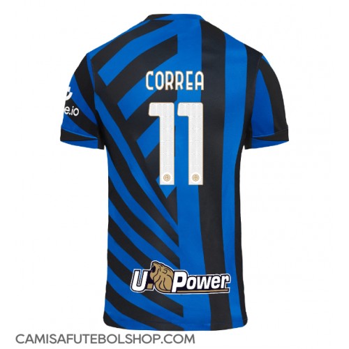 Camisa de time de futebol Inter Milan Joaquin Correa #11 Replicas 1º Equipamento 2024-25 Manga Curta